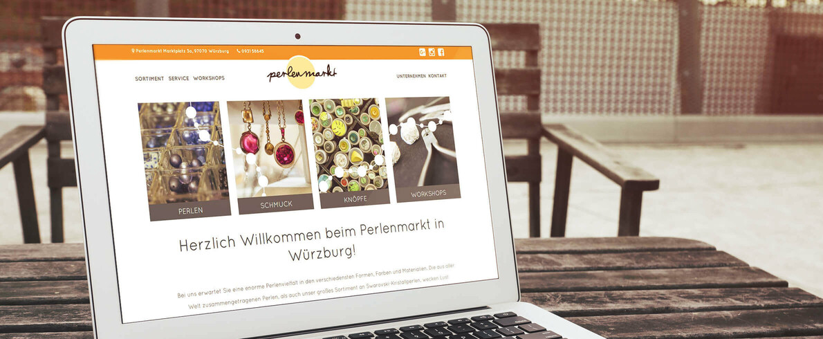 Perlenmarkt-Header-Webdesign